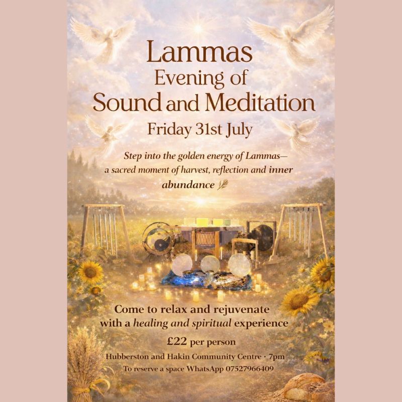 Lammas Evening of Sound and Meditation in Hubberston and Hakin Community Centre