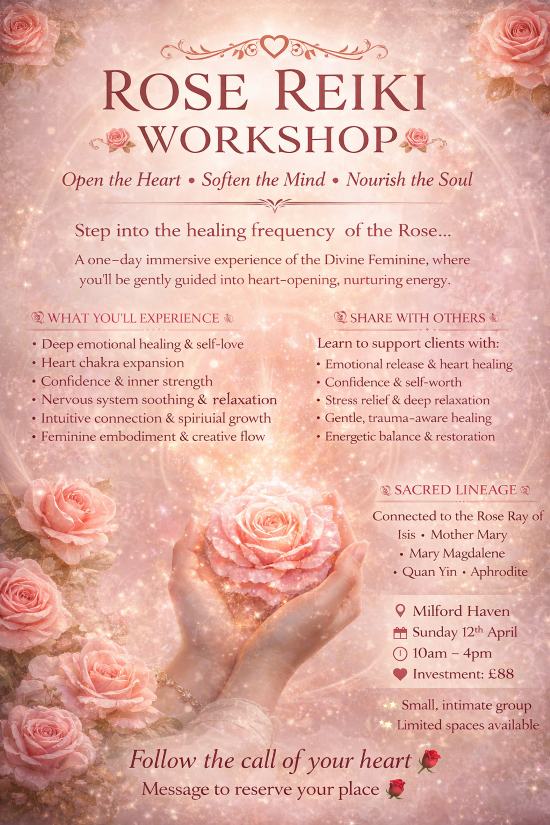 Rose Reiki Practitioner Workshop